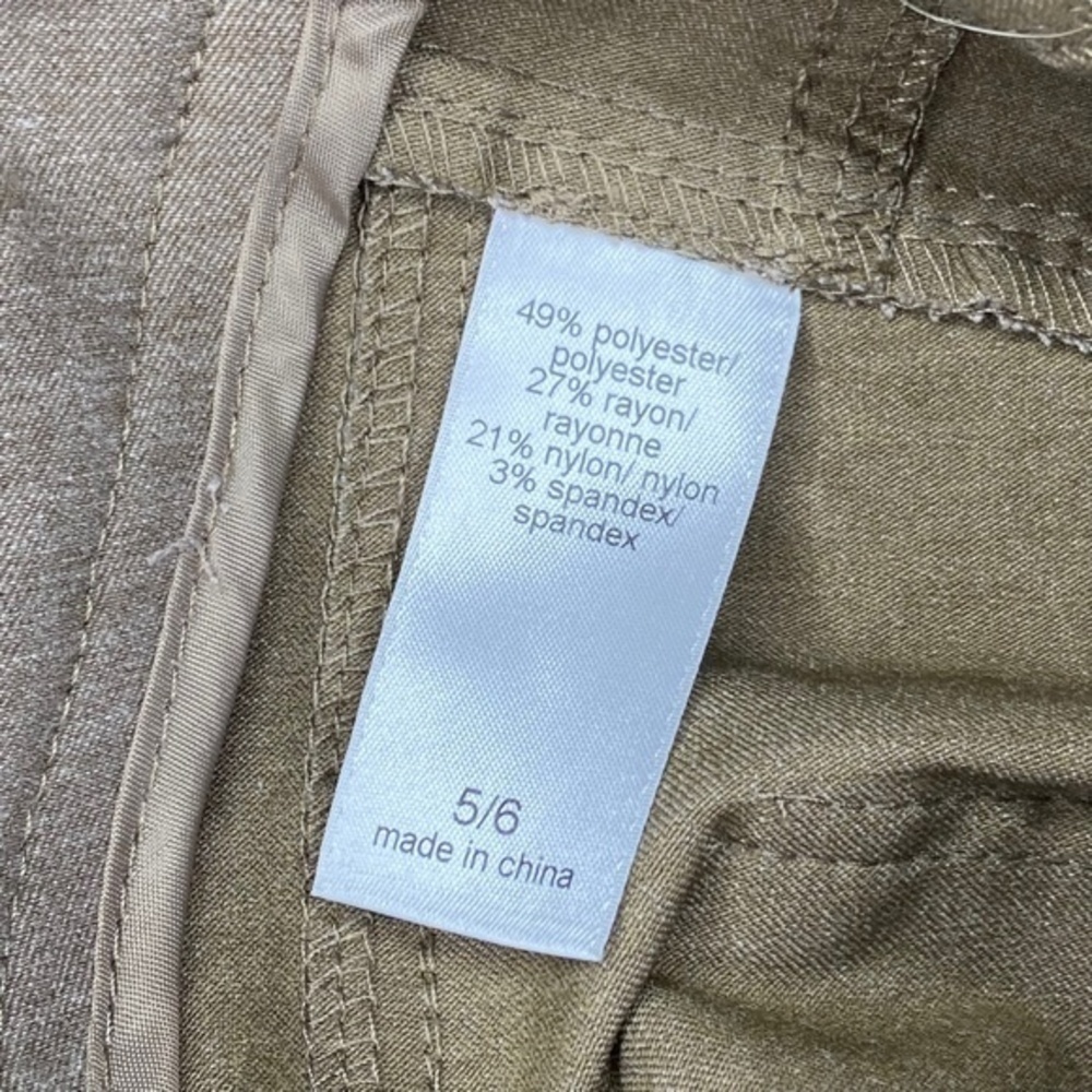 Maurices Smart Trouser Capri Pants Taupe Business Career Casual Dress Size 5 6 - Picture 10 of 16